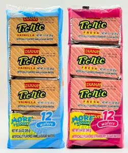 Diana Pic-Nic Sugar Wafer Cookies 12pk