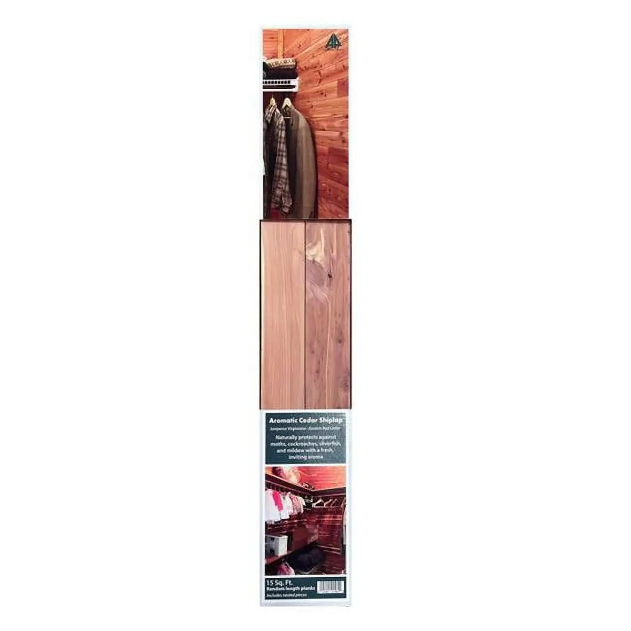 0.25 x 3.75 x 48 in. Cedar Safe Wood Closet Liner Plank, Red