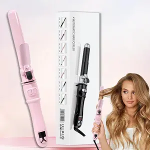 Automatic Rotating Hair Curling Iron, Electric Heated Curler with LCD Display for Women, Portable Hair Styling Tool for Home & Salon Use, Automatic Curling Stick, Hair Curlers