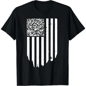 Funny QR President Trump Dance Code T-Shirt 499