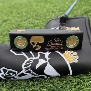 Newport 2 Skull Putter RH Limited Edition,Mens Putters, With Free Headcover,Total Command Through Tungsten Weighting and Red Dot Sight, Iconic Skull Design Delivers Dark Tech Precision with Tour-Validated Performance for the Discerning Golfer.