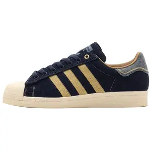 Adidas Originals Superstar 82 Low-Top Skate Shoes for Men - Blue, Comfortable Thin Sole, Durable Trending Shoes, House White Official Shoes to Get / Maison Mihara