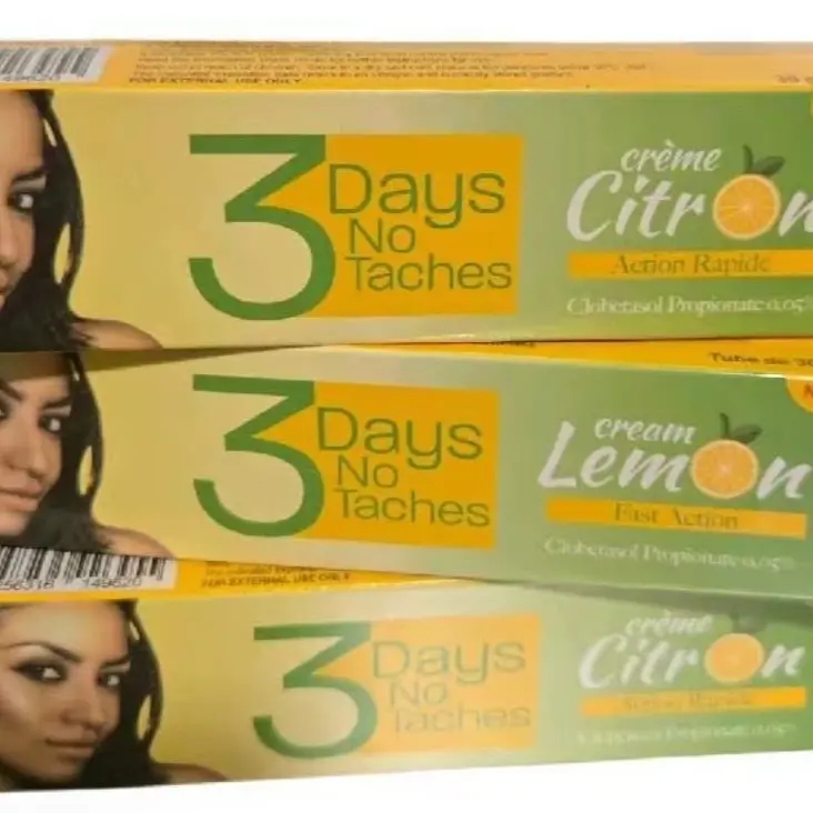 ￼ 3 Days Cream Lemon for Face and Body Fast Action Natural Preparation - Effective Skin Care Solution