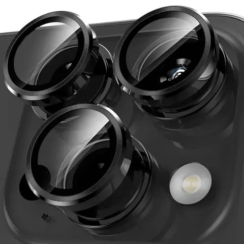 Tempered Glass Camera Lens Protector, Durable Protector, Full-Coverage Protective Lens Protector Phone Accessory Compatible with iPhone 11/12/13/14 Plus/15/16/17 Pro Max, Protection, Cellphone, Smartphone, Mobile Accessory