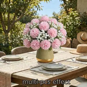 UV-Resistant Hydrangea Artificial Flower, Realistic Long Stem Decor, Perfect for Home, Office, Wedding, Party, Table Centerpiece