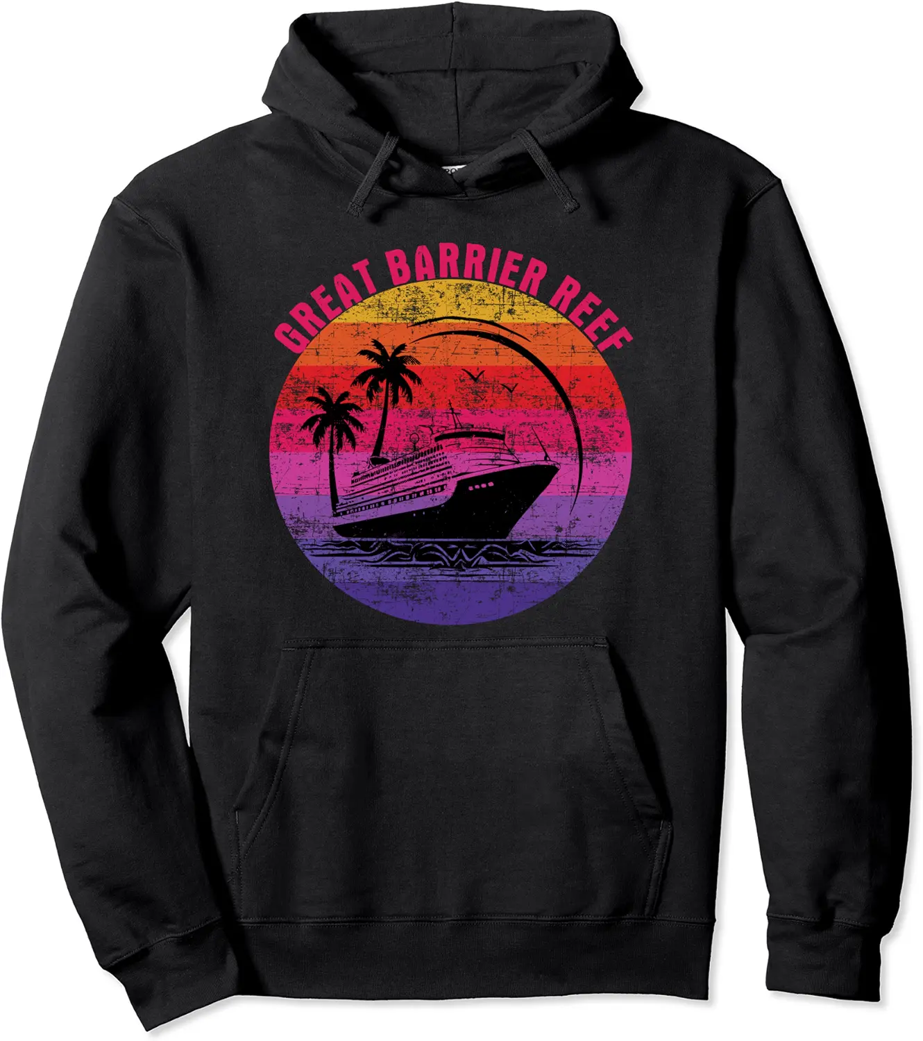 Great Barrier Reef Cruise Retro Sunset Family Reunion Pullover Hoodie - Lydiagarcia Shop 57B0C5HTC7CF