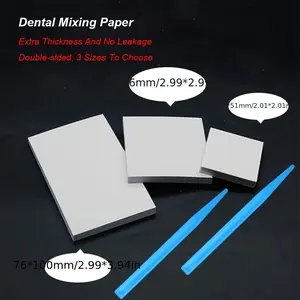 50 Sheets S/m/l Disposable Dental Lab Mixing Paper, Dentistry Cement Powder Mixed Pad, Dentist Clinic Spatula, Composite Consumable