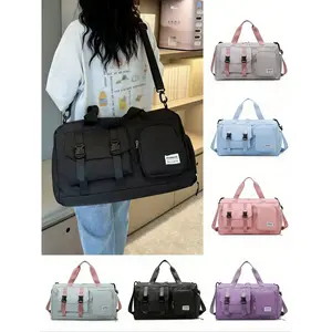 Fashion Simple Travel Bag, Large Capacity Daily Handbag, Shoulder Bag, Crossbody Bag, Gym Bag, Overnight Bag, Multi-Pocket Shoe Bag, Fashionable Duffel Bag