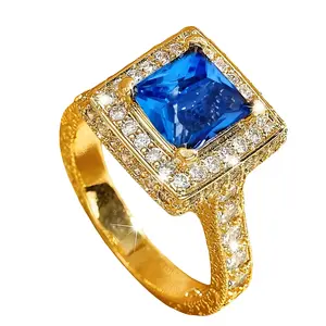 1 Elegant square copper ring, good choice for women and the elderly on Mother's Day ring
