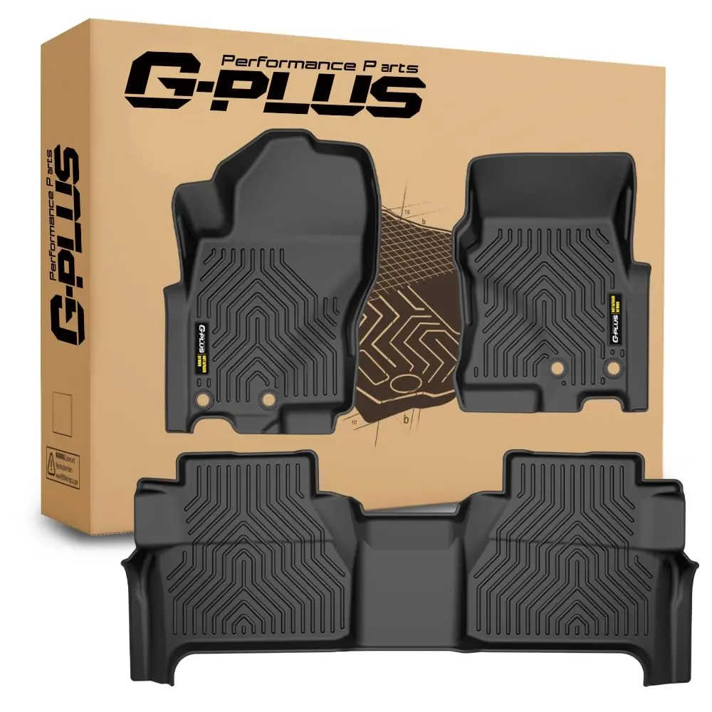 G-PLUS Floor Mats Fit for Nissan Frontier /Pathfinder/Rogue/   Sentra/ Altima/Kicks/Rogue/Altima/ Titan  TPE Custom Fit All Weather Protection