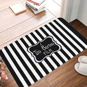 1PC Bath Mat A Tim Burton Film Doormat Flannel Carpet Balcony Rug Home Decoration
