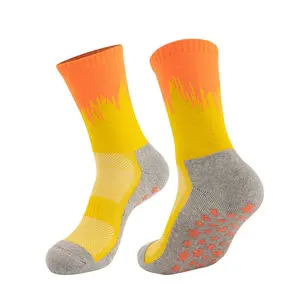 Men's Mid-Calf Combed Cotton Sports Socks Moisture-Wicking Odor-Resistant Antibacterial Sports Socks Running Socks Basketball Football Skiing support sock woman Anti-Slip Soccer Socks with Pads
