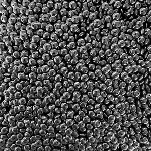 50pc - Black Acrylic Lentil for Pen