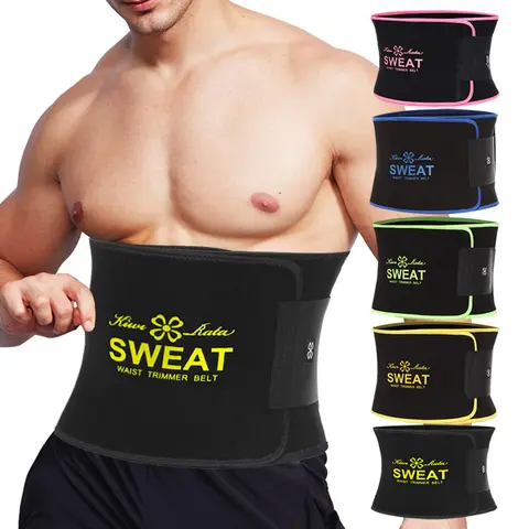 CATTIBOR Unisex Sauna Waist Trainer Belt - Exercise Waistband, Sweat-Trap Heat Shapewear, Snug Waistline Sport Accessory for Gym Workouts, Waist Trainer Body Shape, 5 Colors Available