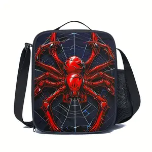 Spider Lunch Bag, Insulated Tote for Work, Travel and Picnics, Non-Food Contact,back to school