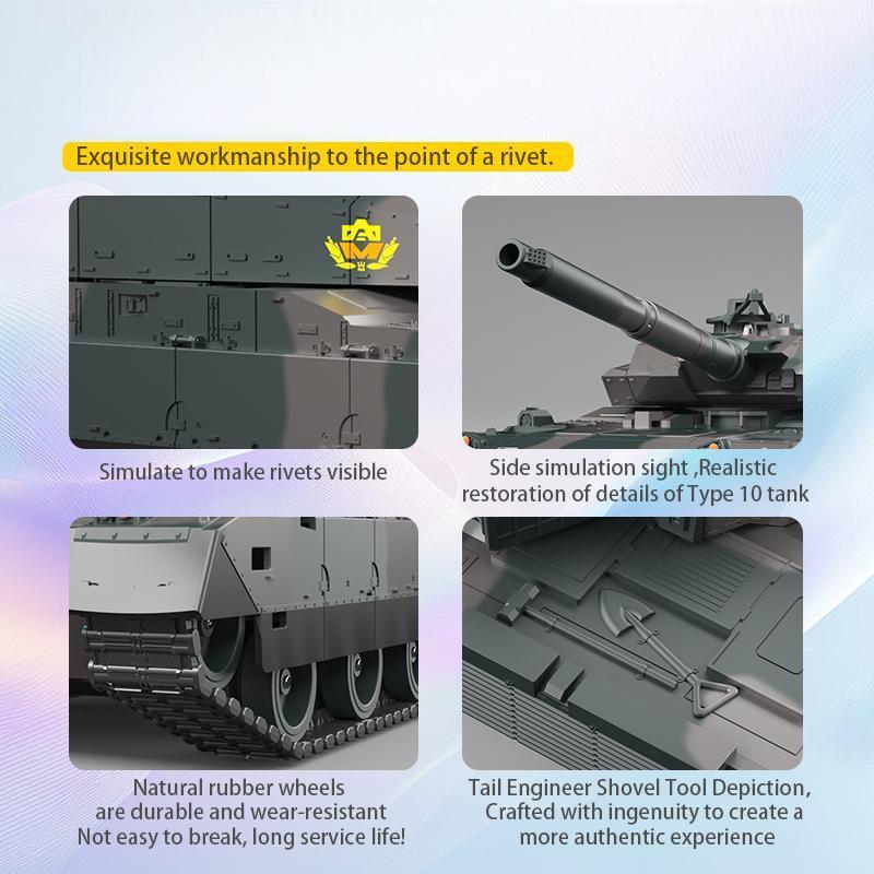 TongLi 1/24 Scale Remote Control Tank, Remote Control Tank, Toy Tank, Realistic Sound and Light Effects, Remote Control Toy Tank, Rotatable Turret, Toy for Boys Aged 8-12, Birthday Gift Toy,Toy Gifts	 Christmas gift	New Year gift Rechargeable