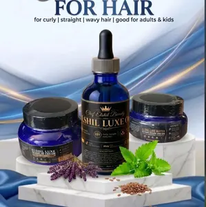 Elshiluxe curly straight set ,Texture Mastery Kit  Unlock your hair’s natural brilliance. This trio delivers deep moisture and lasting strength to any hair type. Whether you are hydrating curls, smoothing waves, or nourishing straight hair, our system ens