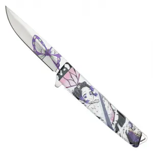 Adorable Female Anime Hero Assisted Opening Knife – Very Cool Great Gift!
