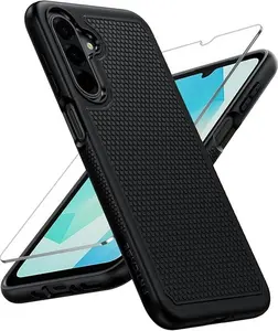 for Galaxy A17/A16 5G Phone Case - Samsung A17 Military Grade Drop Protection, 14ft Drop Tested, Screen Protector Included, Anti-Slip Matte Textured, TPU+PC Dual Layer Shockproof Cover (Black)