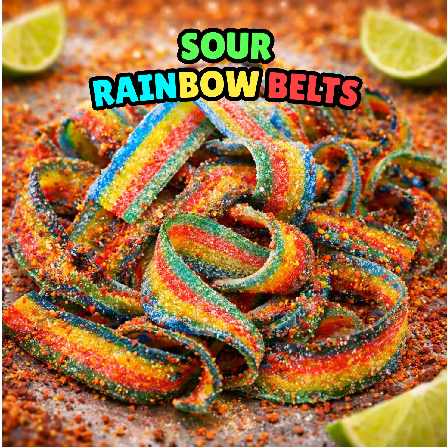 Sour Rainbow Belts