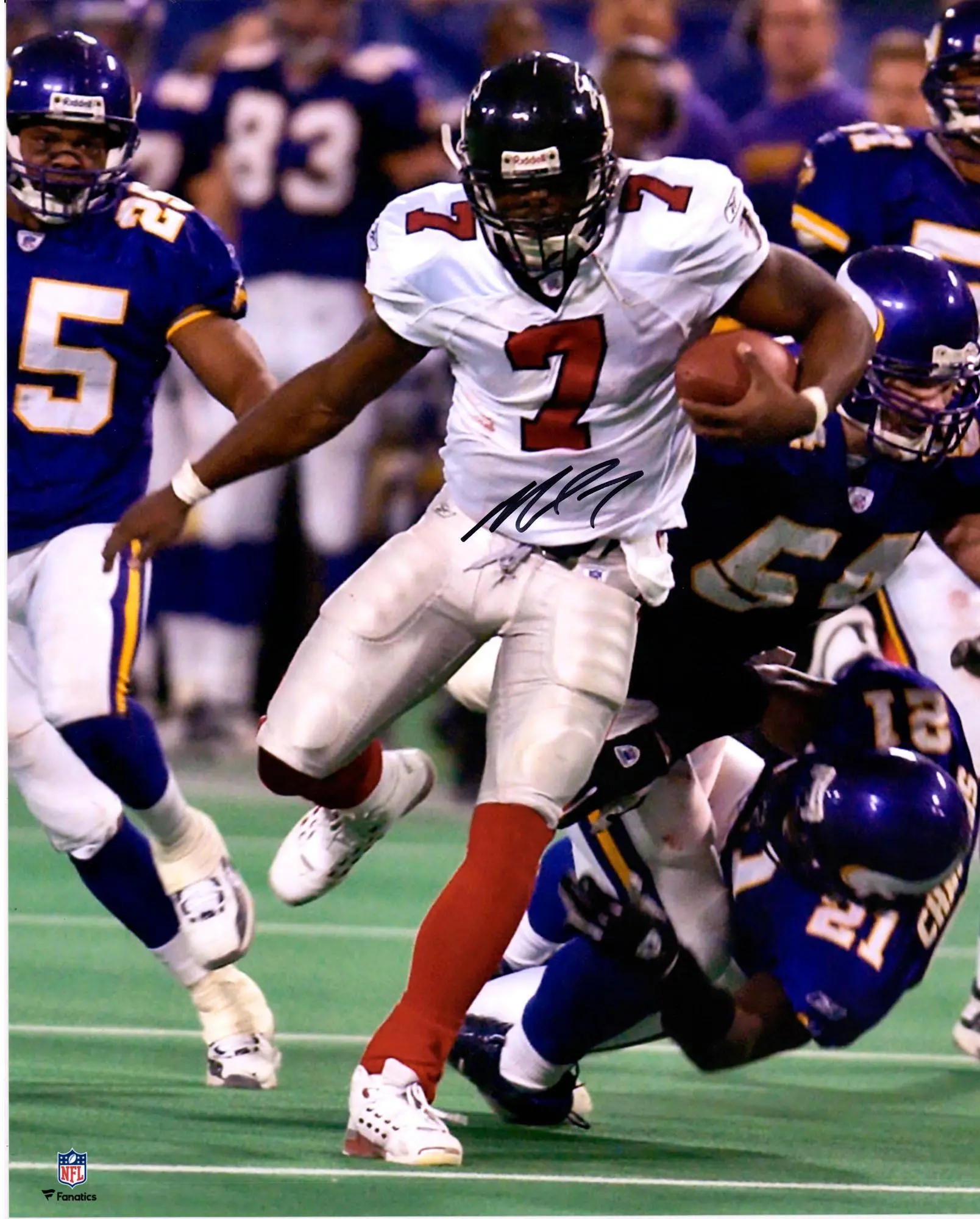 Michael Vick Atlanta Falcons Autographed 16" x 20" Overtime Touchdown Run vs. Vikings Photograph - Fanatics Authentic Certified