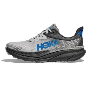 HOKA ONE ONE Challenger 7 Low-Top Running Shoes for Men in Gray-Blue with Comfort, Slip-Resistance, and Durability Trending Shoes, House White Official Shoes to Get / Maison Mihara