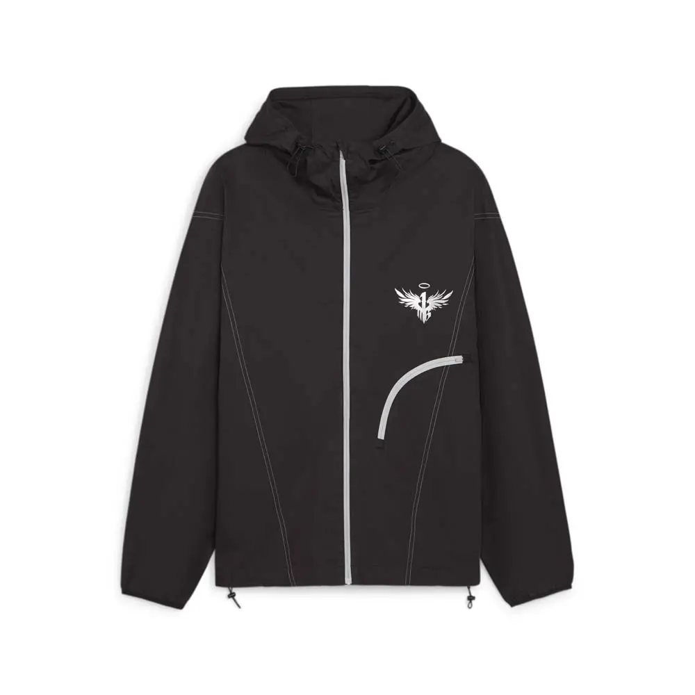 PUMA Mens Melo X Toxic Dime Jacket 2.0 Athletic Outerwear Casual - Black PUMA Mens Melo X Toxic Dime Jacket 2.0 Athletic Outerwear Casual - Black