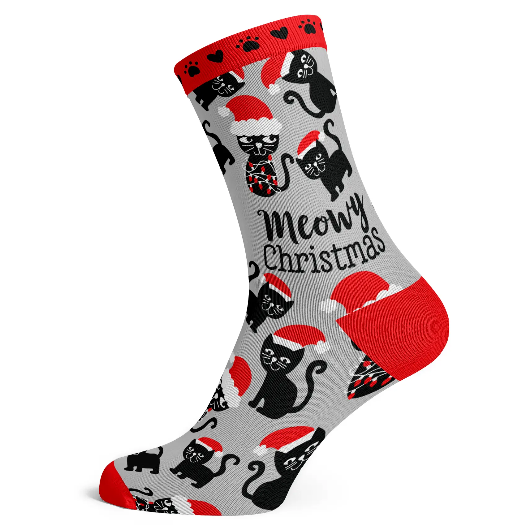 Meowy Christmas Socks