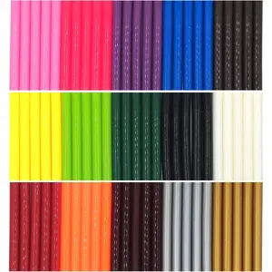 Colored Hot Melt Glue Sealing Sticks for Letter Seal ,   Mini Hot Glue  Sticks for Arts  Crafts, General Repair,15 Colors,75 PCS, Diameter 7 mm/0.28", Length 10 cm/3.9"