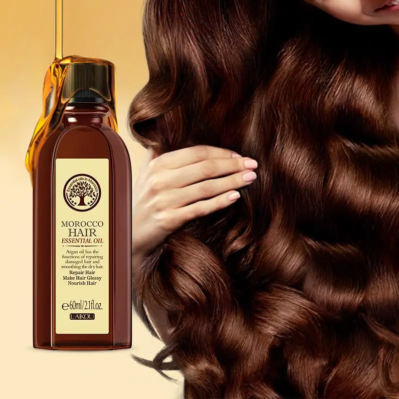 Hair Treatment Oil, Moroccan Argan Essential Oil for Daily Smoothing, Shining & Nourishing Hair, Moisturizing & Hydrating Hair Oil, Moisturizer, Nourishes Hair, Hair Care & Styling Product for Women, Gift, Smooth Shiny Hair