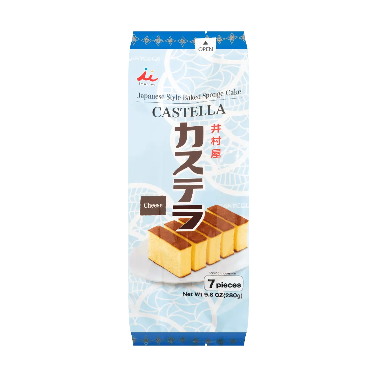 IMURAYA Castella Japanese Style Baked Sponge Cheese Cake 7pcs 280g