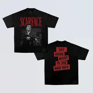SCARFACE QUALITY BASIC SHIRT Movie Shirt, Film Lover Tee, Cinema T-shirt, Director Gift, Movie Buff Apparel, Film Festival Wear,Casual Summer Top for Men,100% Premium Cotton 230gsm ,Inspired graphic tees men gifts outfit men dailywear Menswear