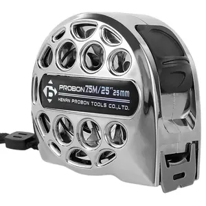25FT Stainless Steel Measuring Tape with Fraction Markings, Portable Retractable Measure RulerWith One sided Scale Waterproof Portable Ruler for Home, Industry