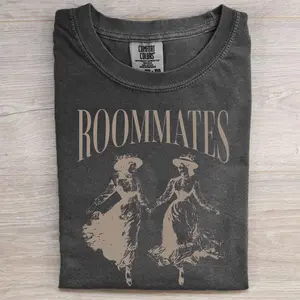 Comfort Colors Lesbian Roommates Pyjamas T-shirt, LGBTQ Graphic Tee, Unisex Gift