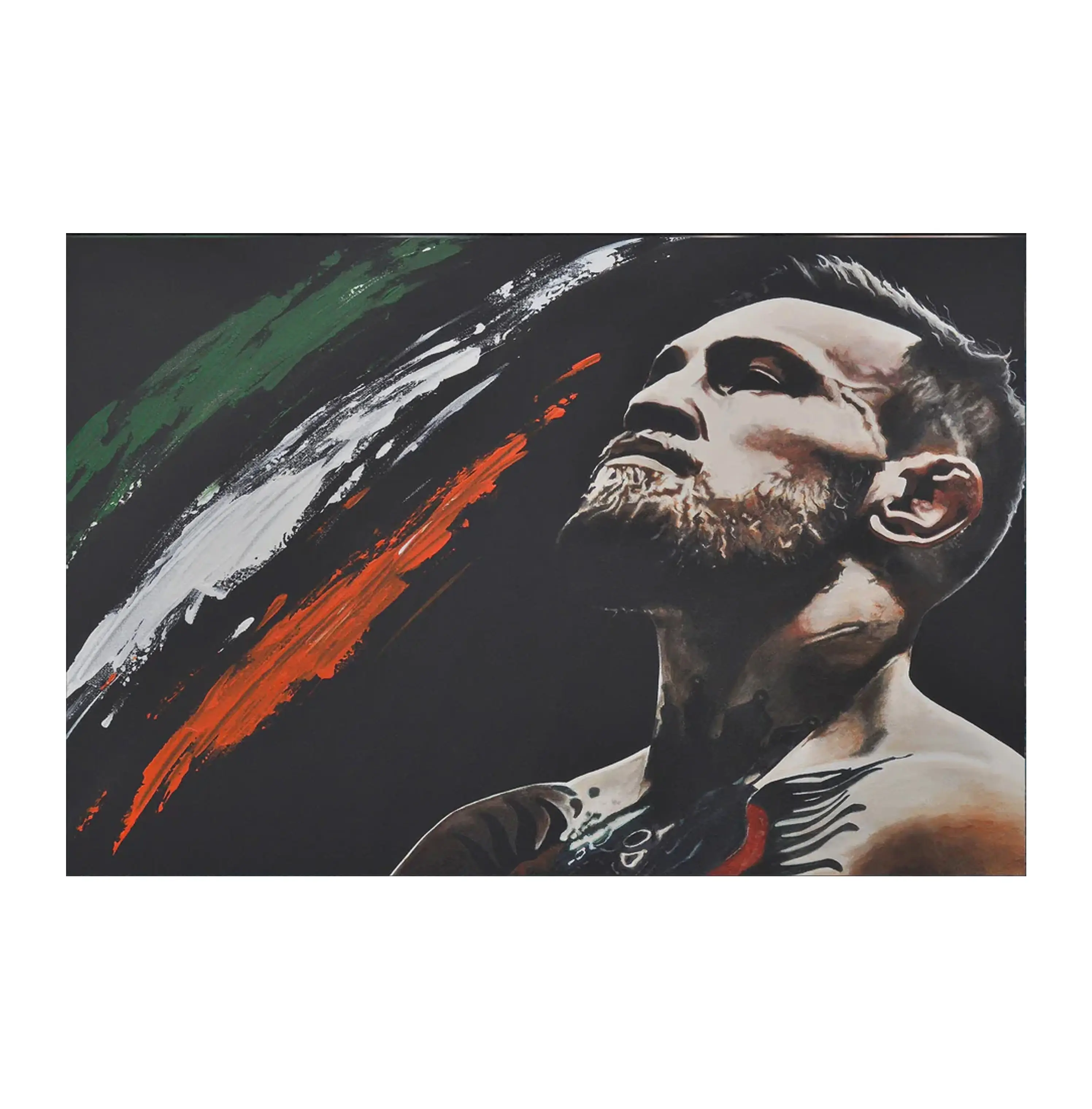 Conor McGregor Art Flag UFC Inspired Fight Night Wall Flag Combat Sports Banner for Bedroom Octagon Gym Decor Gift for UFC Fans MMA Fans