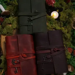 Small wrap leather journal