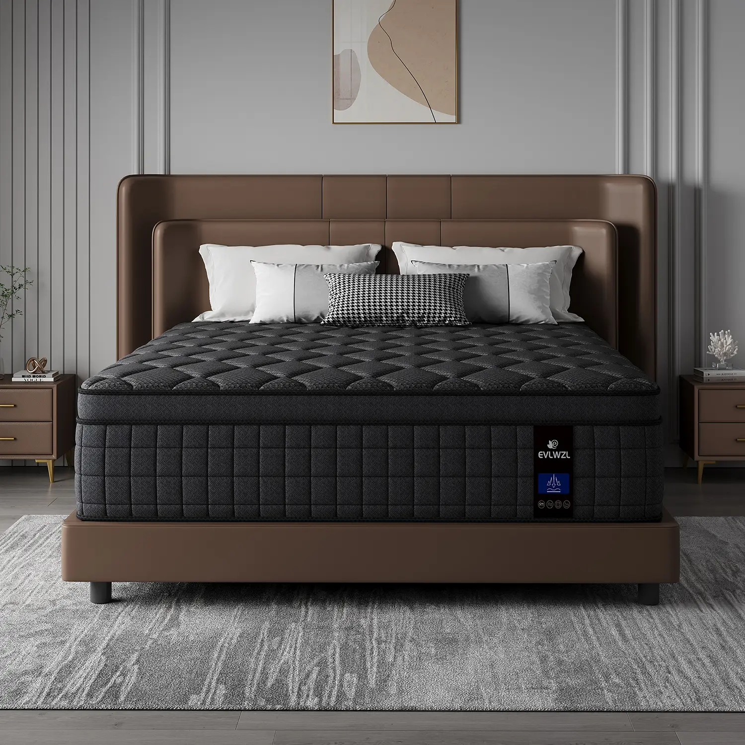 【sleep】8/10/12/14 Inch Twin, Full, Queen, King Mattress Memory Foam And Spring, Hybrid MattressMedium Firmness, Lumbar Support, For Home Rooms Hotels,