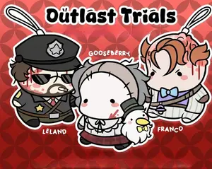 The Outlast Trials Mother Gooseberry, Franco Barbi and Leland Coyle Keychains - Cute Characters, Kawaii Bag Charm for Keys, Backpack & Gifts, Collectible Fan Accessory, Aesthetic Game Merch!