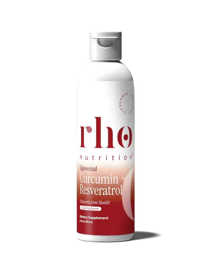 Rho Nutrition Liposomal Curcumin + Resveratrol (1 Pack) – Ultra High Absorption Liquid Curcumin Supplement – Promotes Joint Comfort, Mobility, Cellular Health and Overall Well-Being