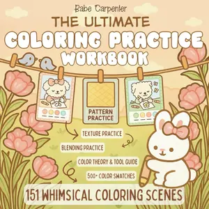 The Ultimate Coloring Practice Workbook: A Cozy Guide to Mastering Color Blending, Patterns, and Creative Coloring Skills