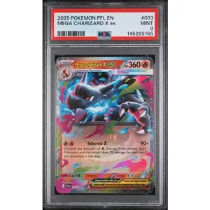 Mega Charizard X ex #13 - [Graded PSA 10] ME02: Phantasmal Flames (PFL)