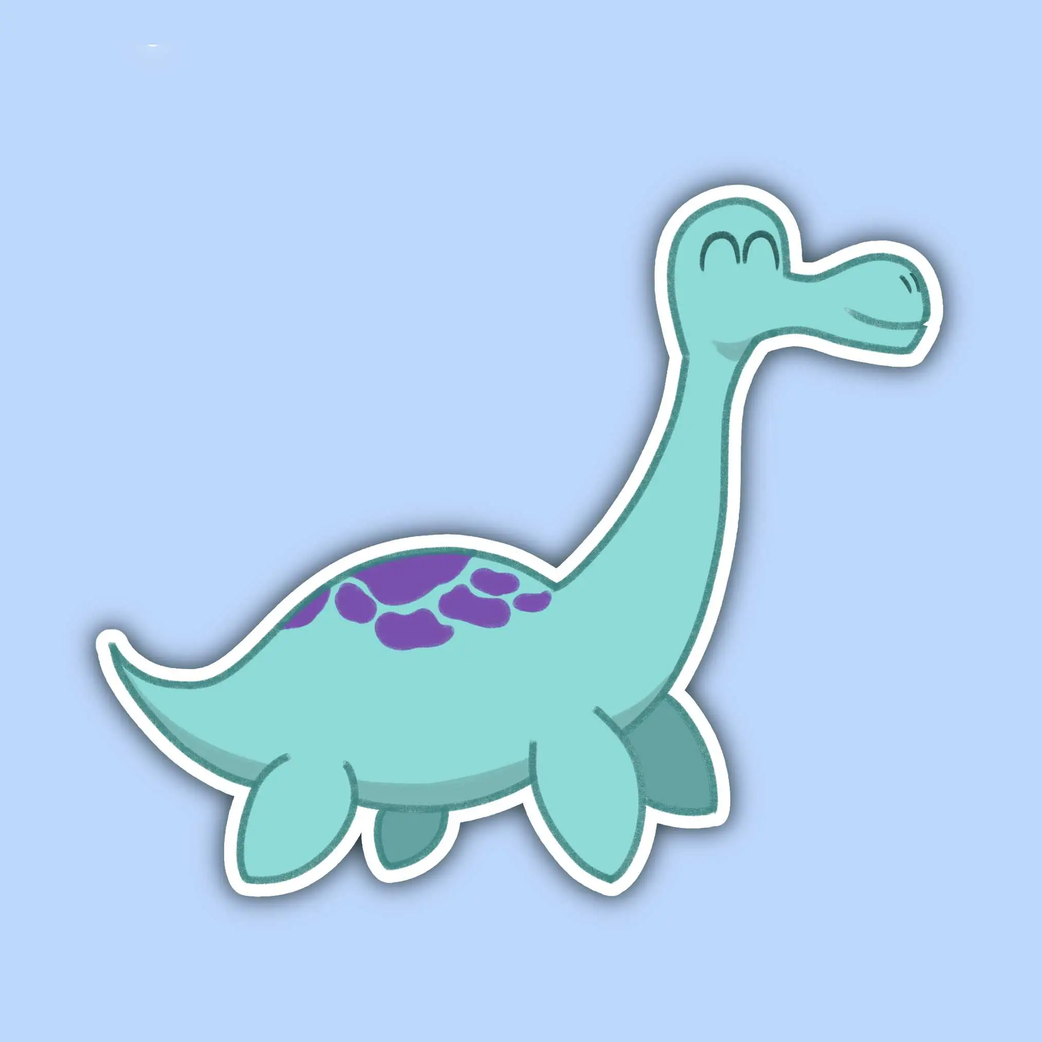 Cute Cryptids Nessie Sticker