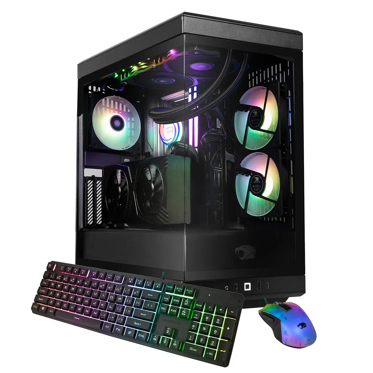 iBUYPOWER Y40BA9N57T01 Liquid Cooled Gaming Desktop Computer, AMD Ryzen 9 7900X 4.7GHz, 32GB RAM, 2TB SSD, NVIDIA GeForce RTX 5070 Ti 16GB, Windows 11 Home, Black