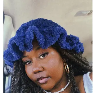 Cookie Monster Fluffy Brim hat