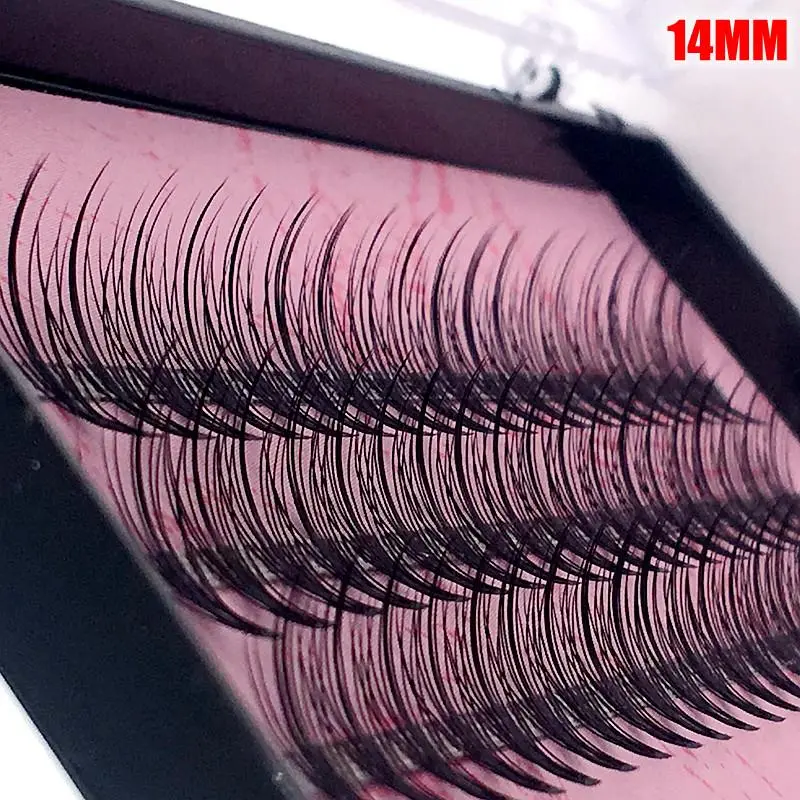 Trending 4 Packs/Lot Pro 57 Knots Black Tapered Individual False Eyelashes Eye Lash Makeup Extension Choose 8mm 10mm 12mm 14mm L1604 Nice Gifts