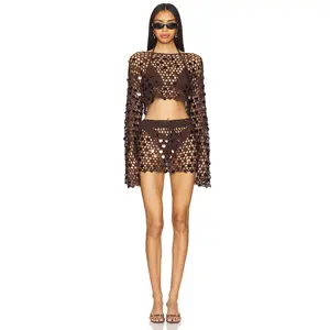 superdown Coralie Skirt Set in Brown