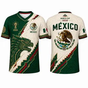 Mexico Jersey 2026, Mexican Culture Eagle Shirt, Premium Supporter Top, Lightweight Everyday Apparel, Aztec Art Design
