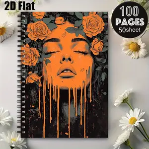 1 Spiral Bound Notebook 5.7x8.26 Inch, Durable Coil Binding, Perfect for Travel Journal, Camping Adventure Log, Daily Planner, Ideal Gift for Outdoor Enthusiasts, Great for Christmas, Birthday, Travel Season [2D] Flat