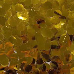 Confetti  1" GOLD Metallic Circles 1LB Bag #2597