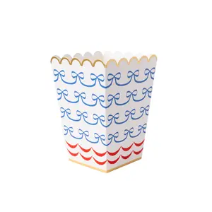 4TH OF JULY BOW FLAG POPCORN BOXES